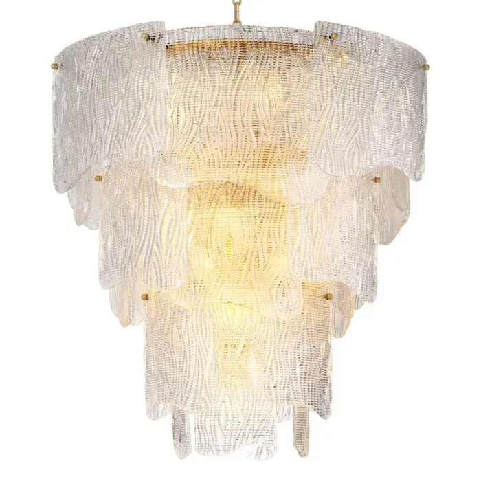 Chandelier Asinara L (Textured Glass)