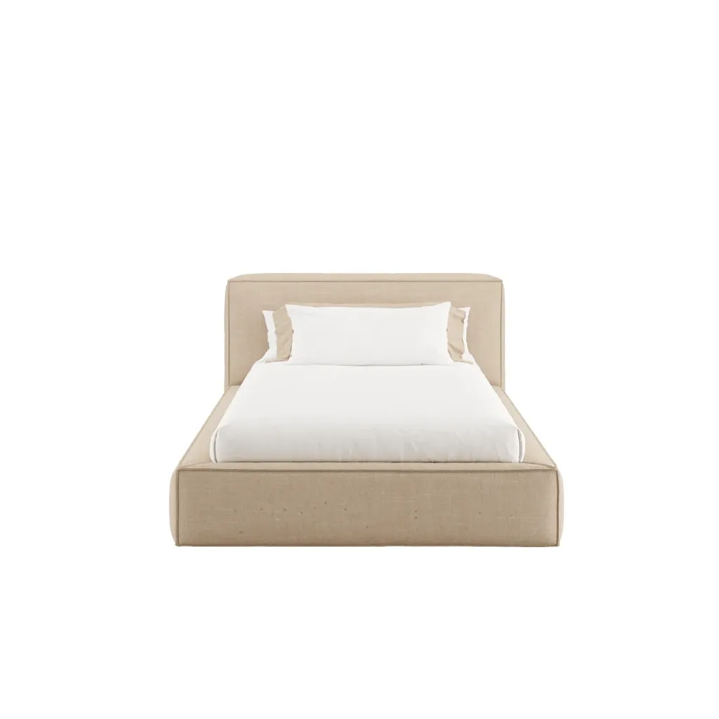 [AF.05.06.11] Cama Bear (L. 90 x C. 200 cm, Alinhado Cream)